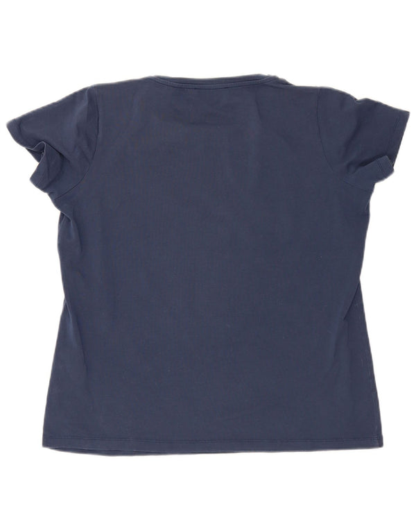 Tricou cu grafic Trussardi pentru femei Top UK 20 2XL Bleumarin