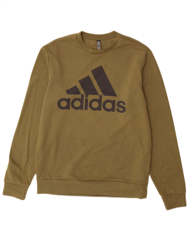 Hanorac grafic pentru bărbați Puma Jumper mic din bumbac kaki