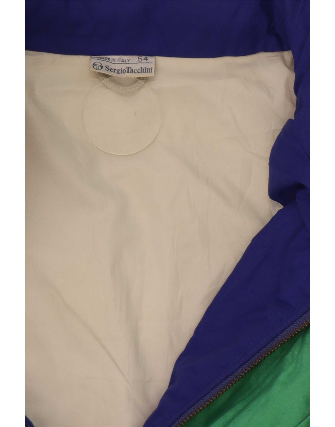 Jachetă de schi cu glugă pentru bărbați Sergio Tacchini IT 54 2XL Albastru Poliamidă color bloc