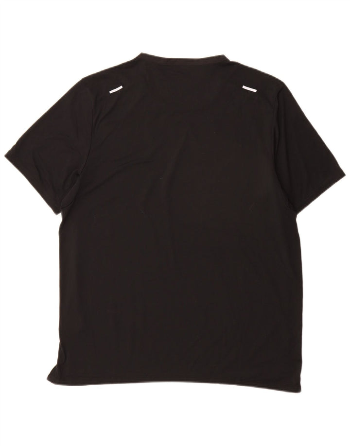 Tricou Nike Dri Fit pentru bărbați Top mare din poliester negru