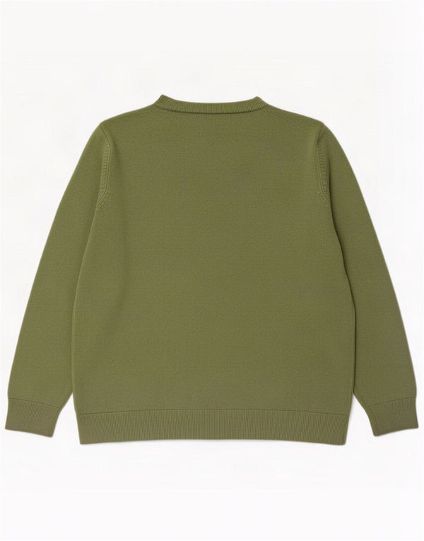 Marks & Spencer Pulover cu decolteu rotund pentru femei UK 16 Large Green Acrylic