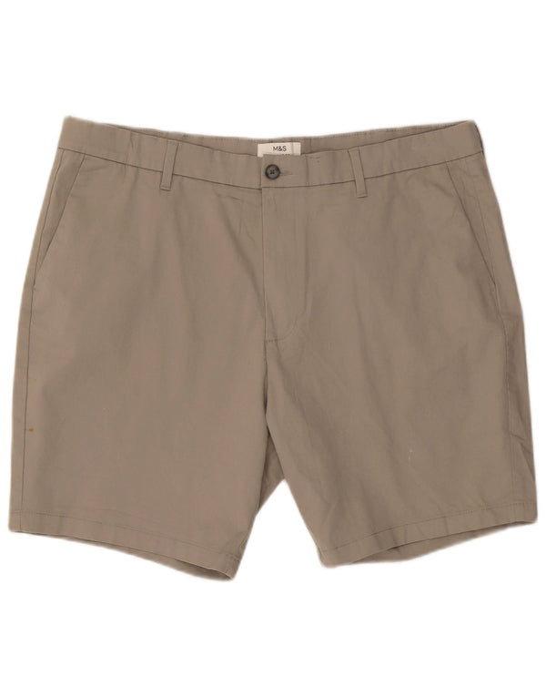 Pantaloni scurți chino pentru bărbați Marks & Spencer, de culoare normală, 2XL W42, bumbac bej