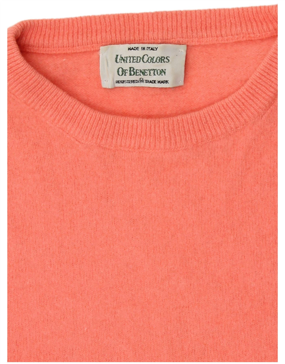 Pulover Benetton pentru femei cu decolteu rotund Roz mediu UK 14