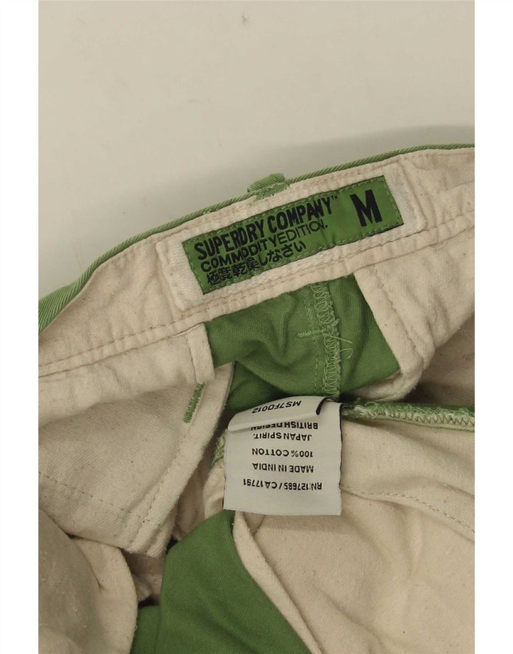 Pantaloni scurți chino pentru bărbați Superdry Medium W30, bumbac verde