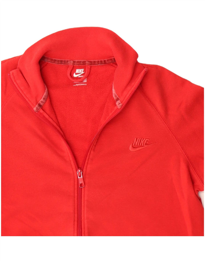 Jachetă de trening pentru femei NIKE UK 16, mare, roșu, bumbac
