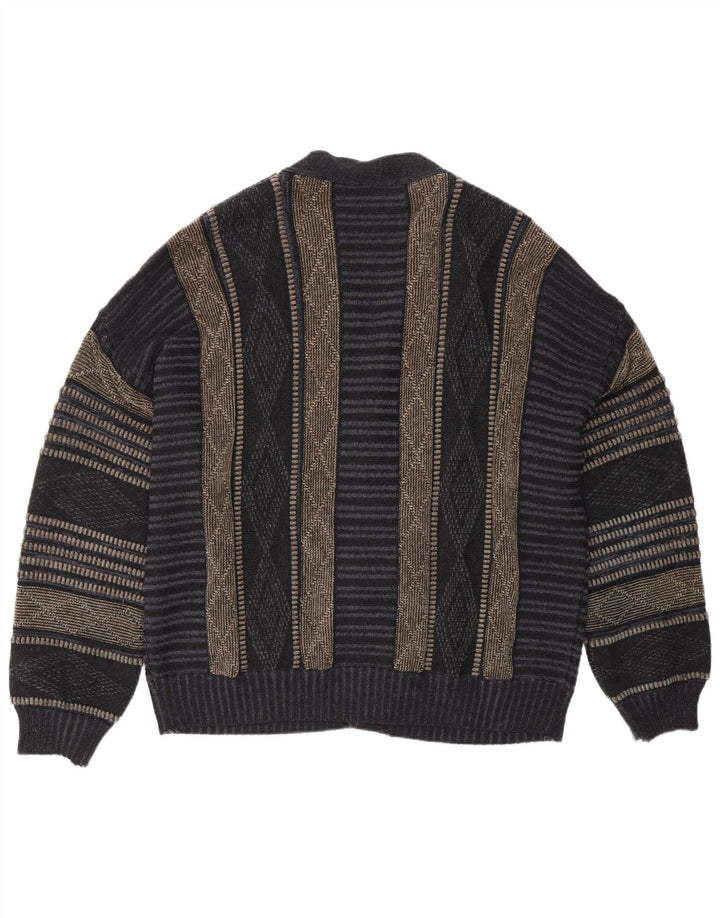 Pulover Cardigan Fiume pentru bărbați IT 50 Medium Bleumarin Argyle/Diamond Acrylic