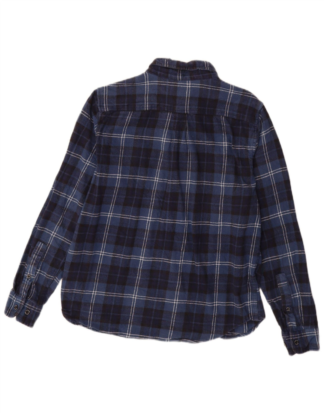 Cămașă de flanel pentru bărbați Eddie Bauer, bumbac cu carouri, albastru bleumarin mediu