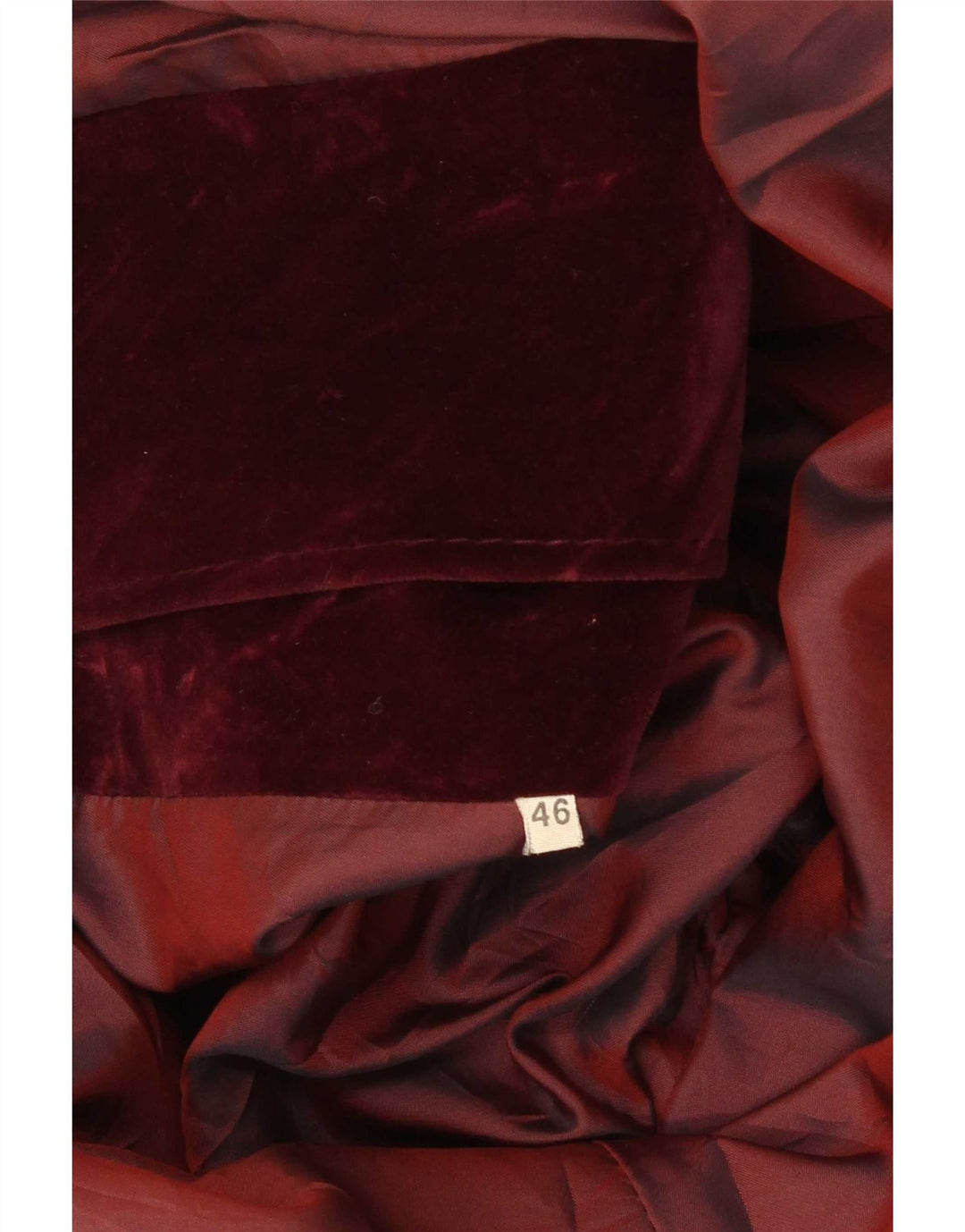Pardesiu din catifea vintage pentru femei IT 46 mare burgundă