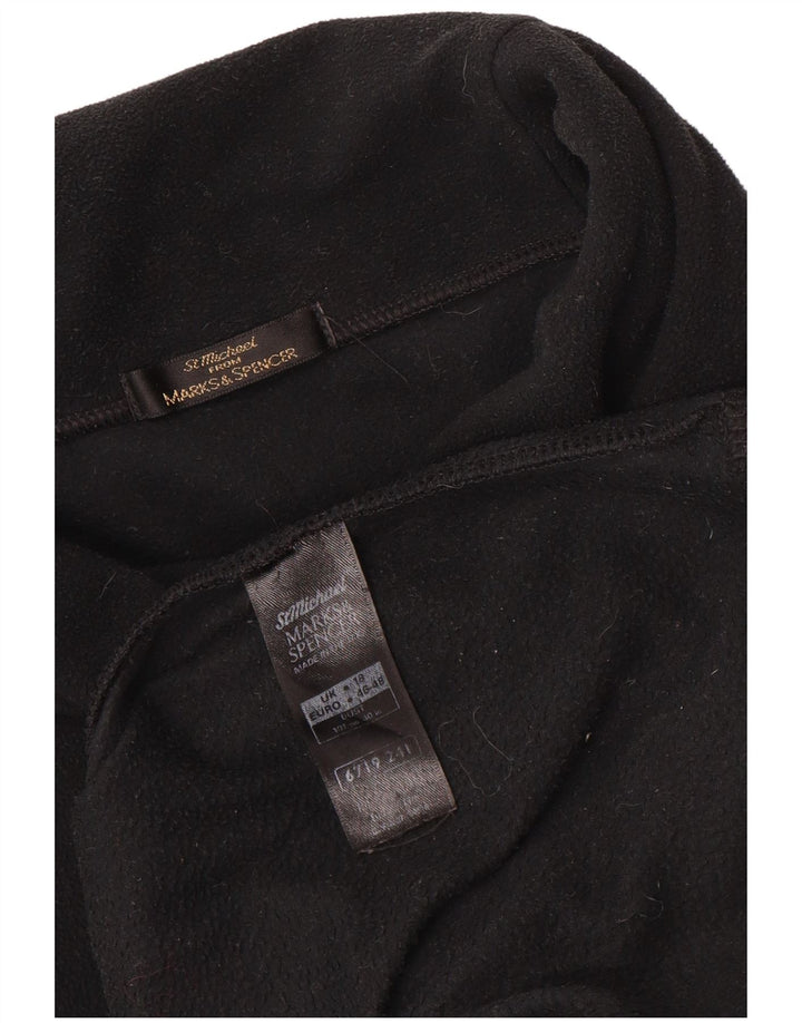 Pulover oversize din lână Marks & Spencer pentru femei UK 18 XL Poliester negru