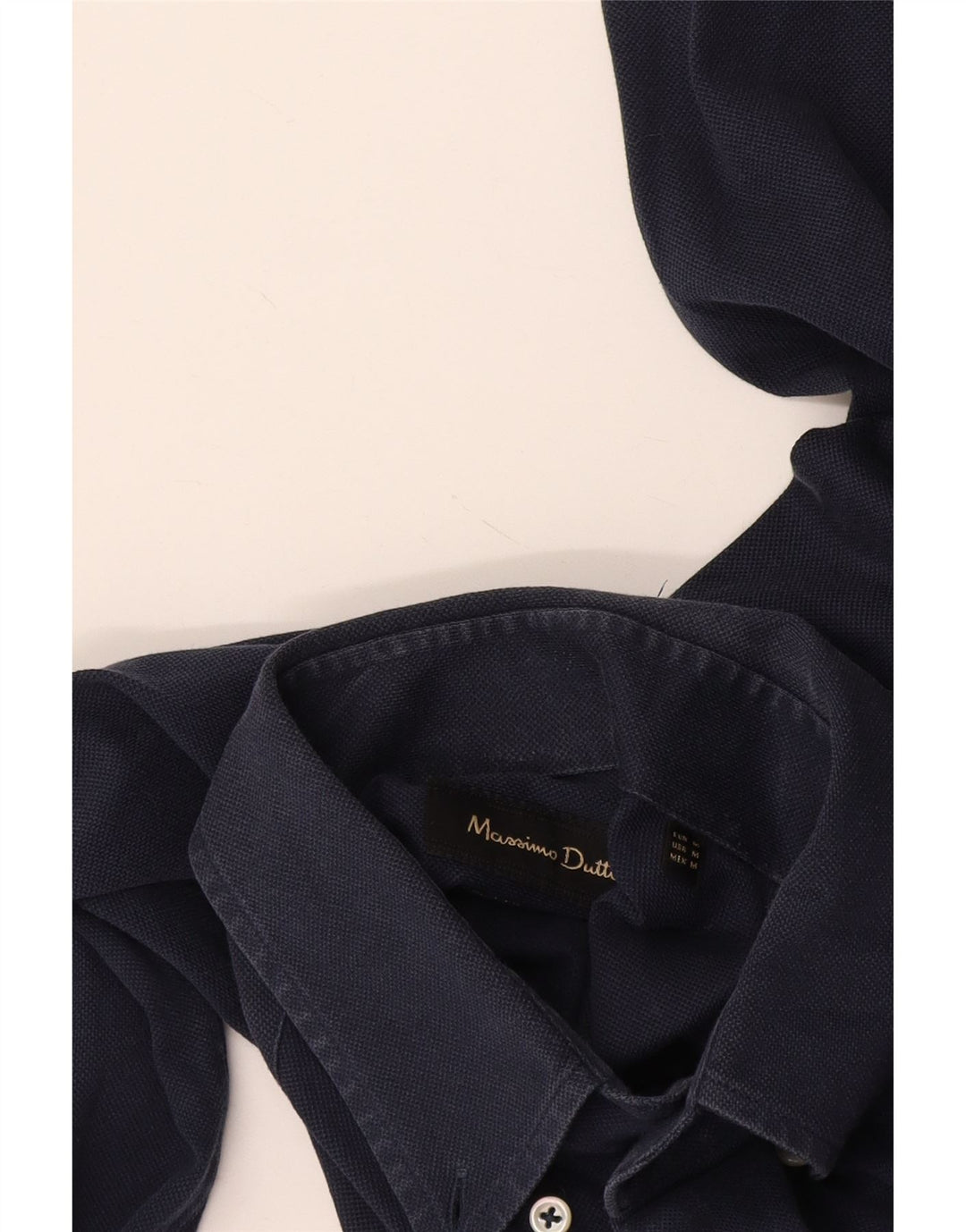Cămașă Massimo Dutti Bărbați Mediu Bleumarin