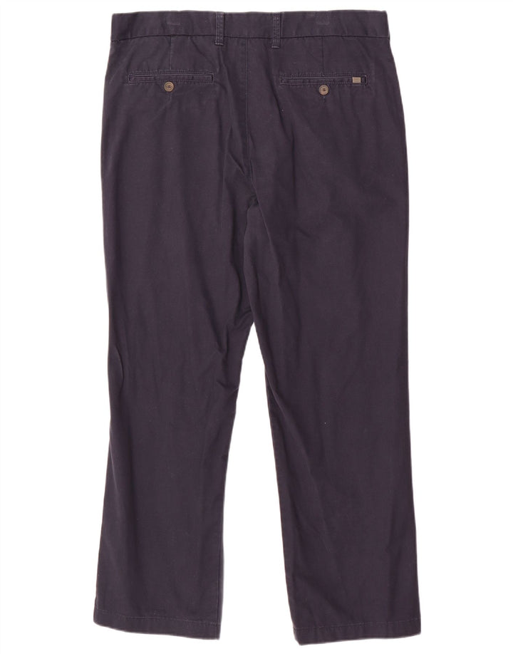 Pantaloni chino obișnuiți pentru bărbați Marks & Spencer L36 L29 Bumbac bleumarin