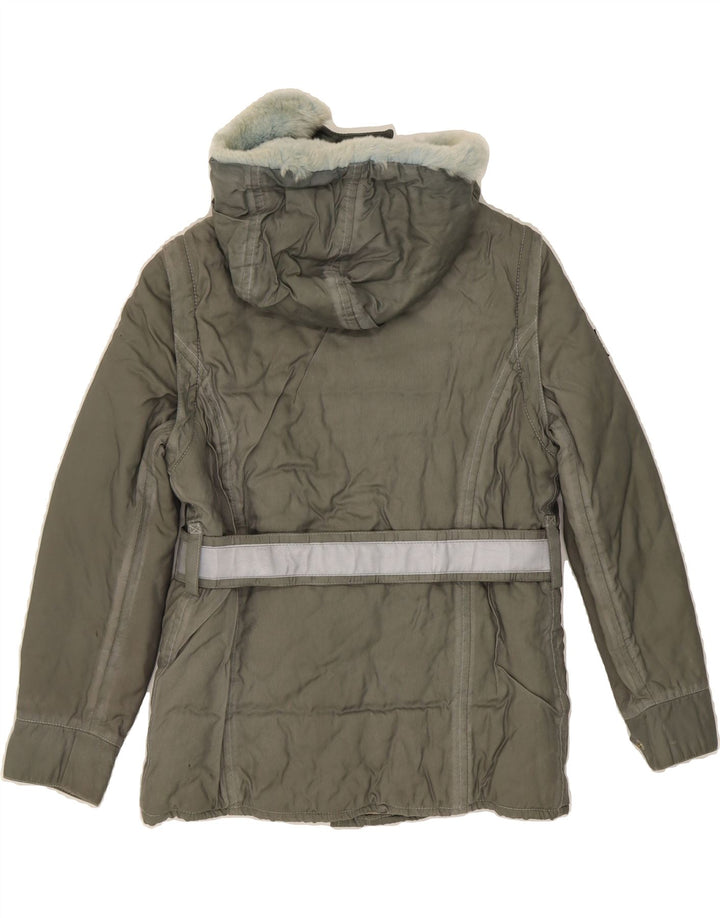 BELSTAFF Boys Hooded Utility Jacket 7-8 Years Green Vintage Belstaff and Second-Hand Belstaff from Messina Hembry 