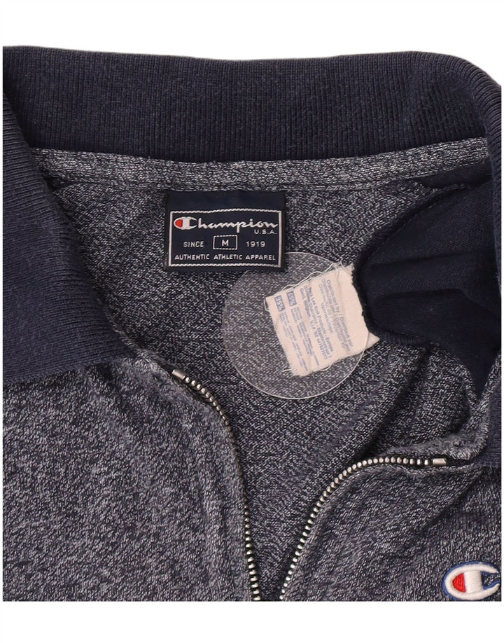 Cămașă polo Champion pentru bărbați, mediu din bumbac colorblock, albastru bleumarin
