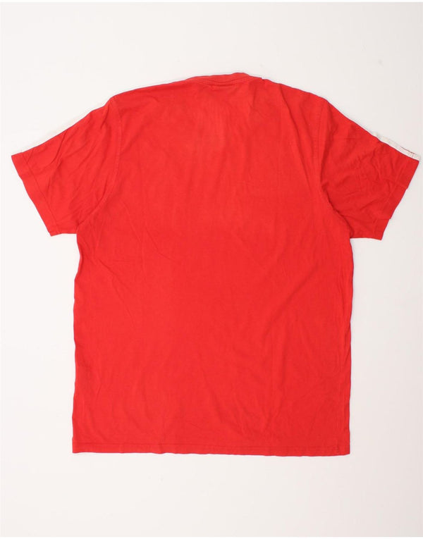 Tricou grafic Adidas pentru bărbați Top UK 46/48 XL Bumbac roșu
