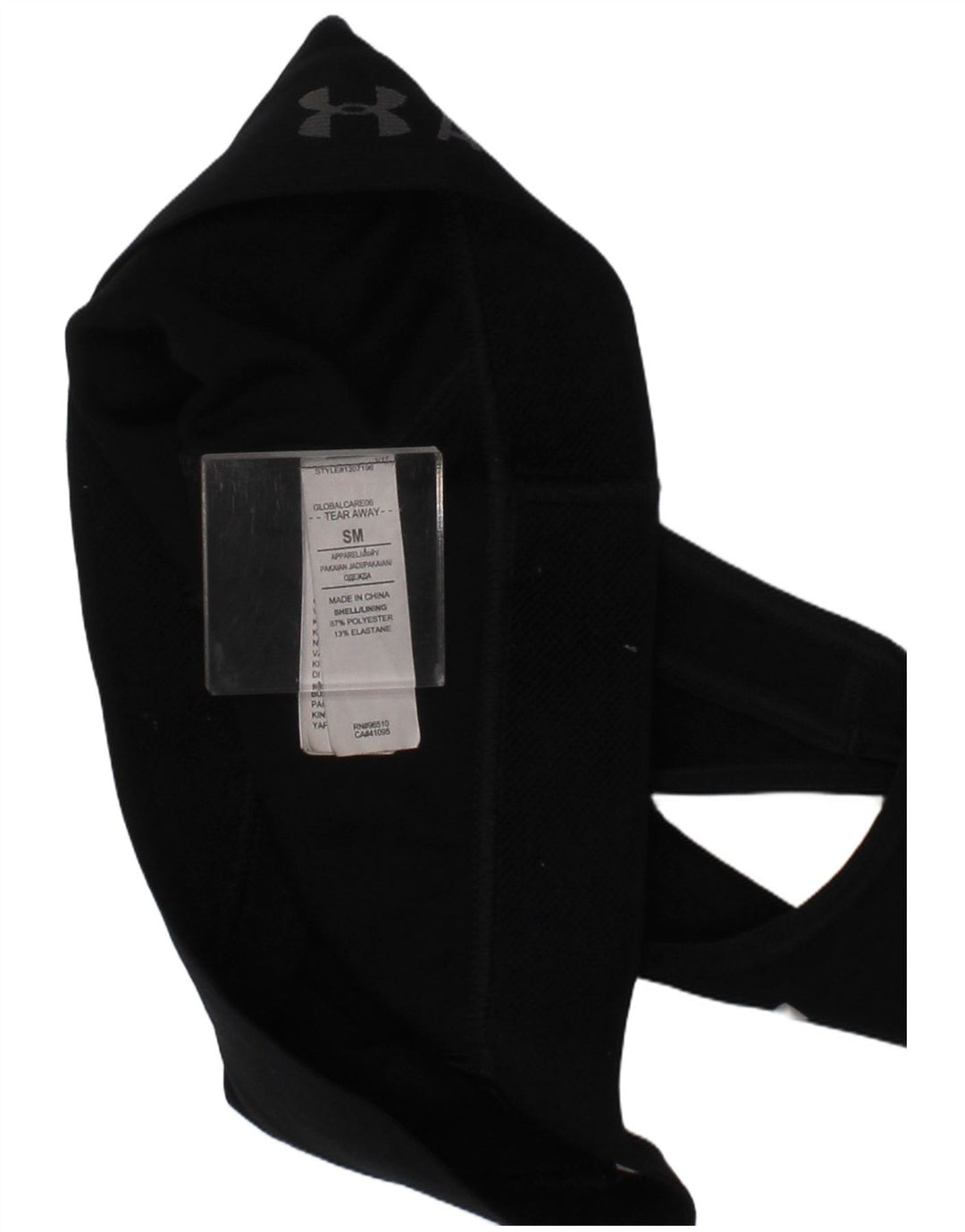 Sutien sport grafic pentru femei Under Armour, mic, negru, poliester sport