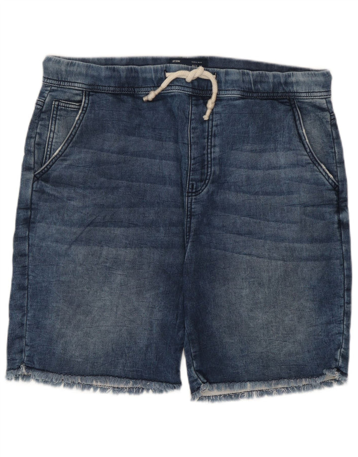 Pantaloni scurți Zara bărbați mari W32 bumbac albastru