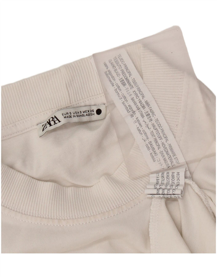 Tricou pentru bărbați Zara Top mic din bumbac alb