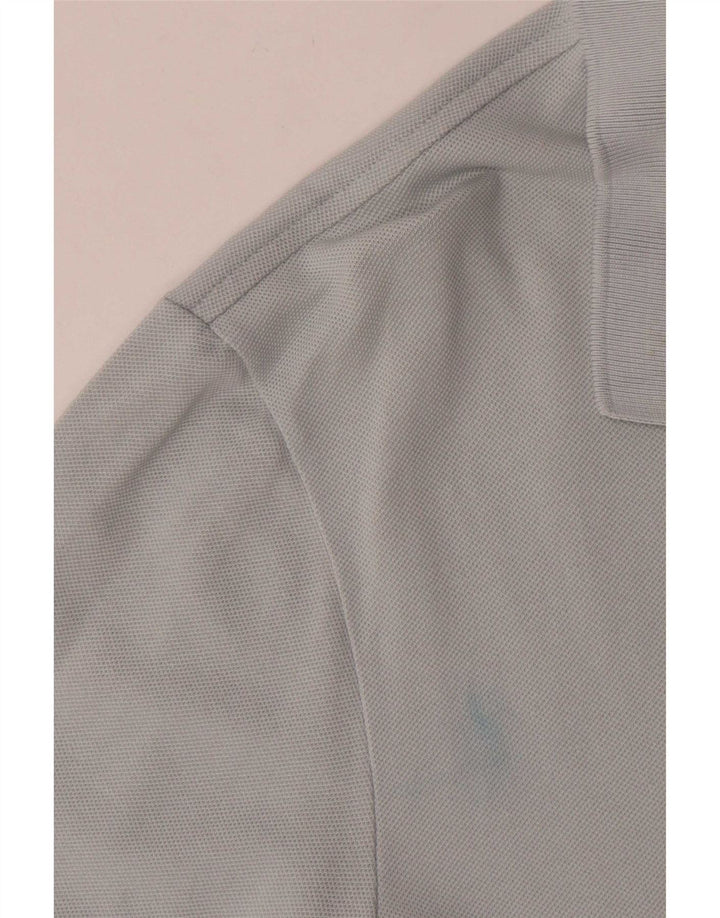 Tricou polo Lacoste pentru bărbați, mărimea 4, bumbac albastru mediu