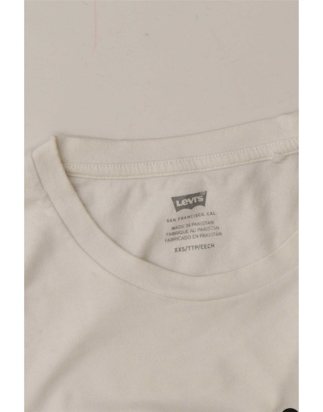 Tricou cu grafic supradimensionat pentru femei Levi's Top UK 2 2XS Alb