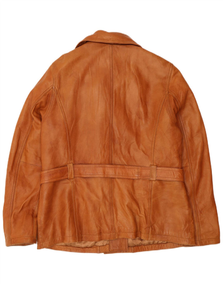 Geaca de piele Yessica pentru femei UK 20 2XL din piele maro