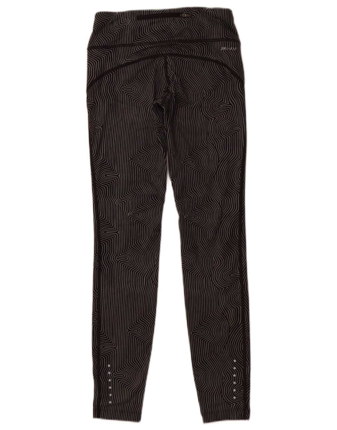 Leggings Dri Fit NIKE pentru femei UK 6 XS Gri Pinstripe