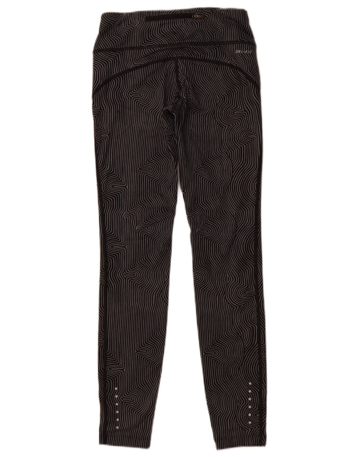 Leggings Dri Fit NIKE pentru femei UK 6 XS Gri Pinstripe