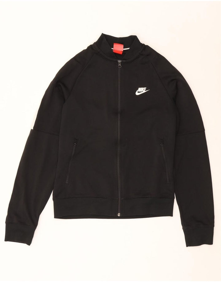 Jachetă de trening supradimensionată NIKE pentru femei UK 10, negru, color block