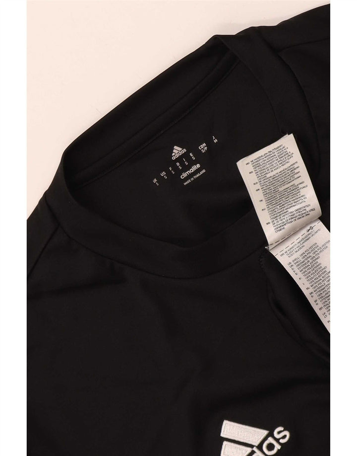 Tricou Adidas Climalite pentru bărbați Top mic poliester negru