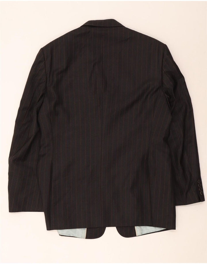 Jachetă pentru bărbați Ted Baker cu 3 nasturi EU 42 XL Lână cu dungi gri
