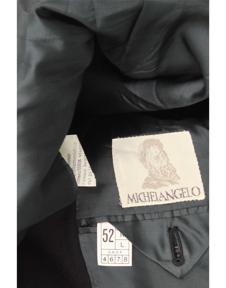 Jachetă Michelangelo pentru bărbați cu 3 nasturi IT 52 XL Lână bleumarin