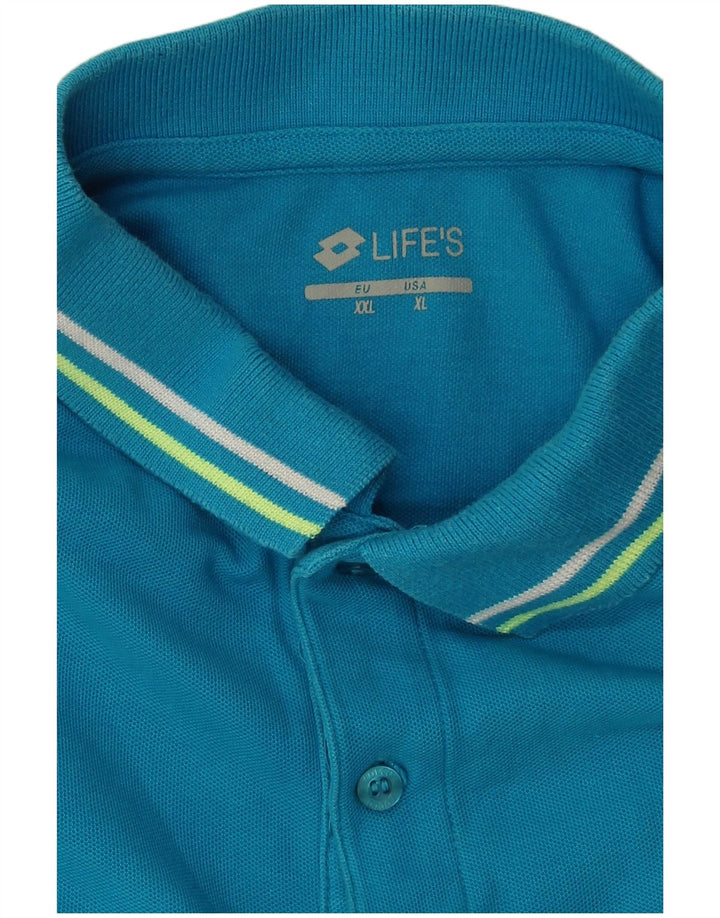 Tricou polo pentru bărbați LOTTO XL Albastru