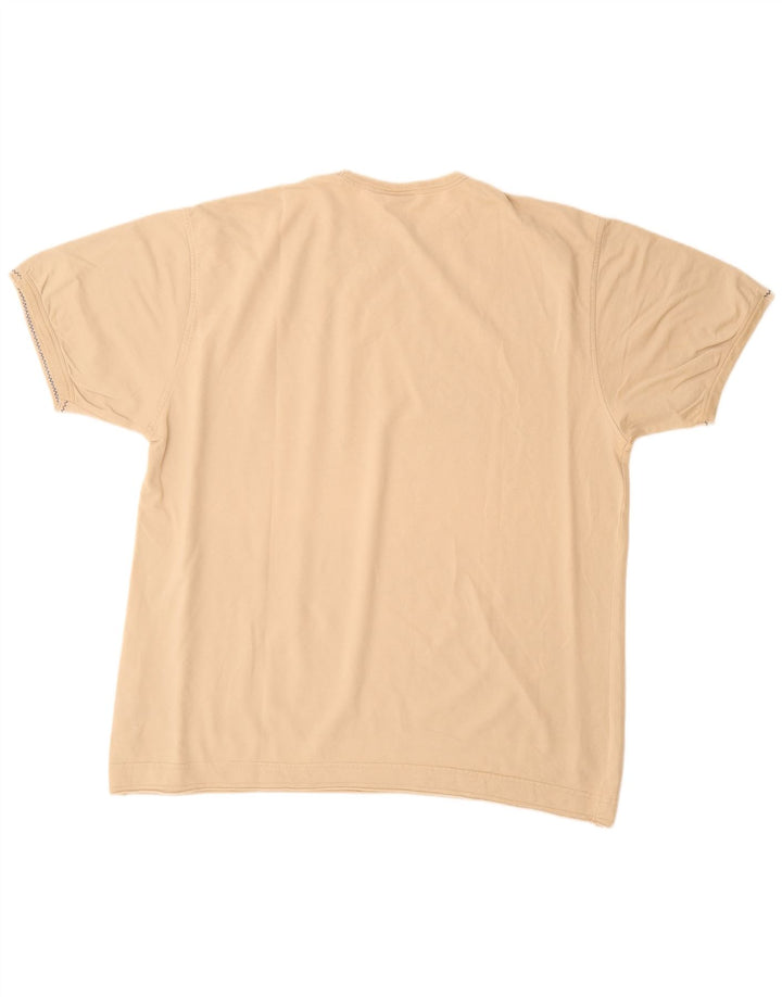 SCOTCH & SODA Hanorac cu mânecă scurtă pentru bărbați, XL, bej, bumbac