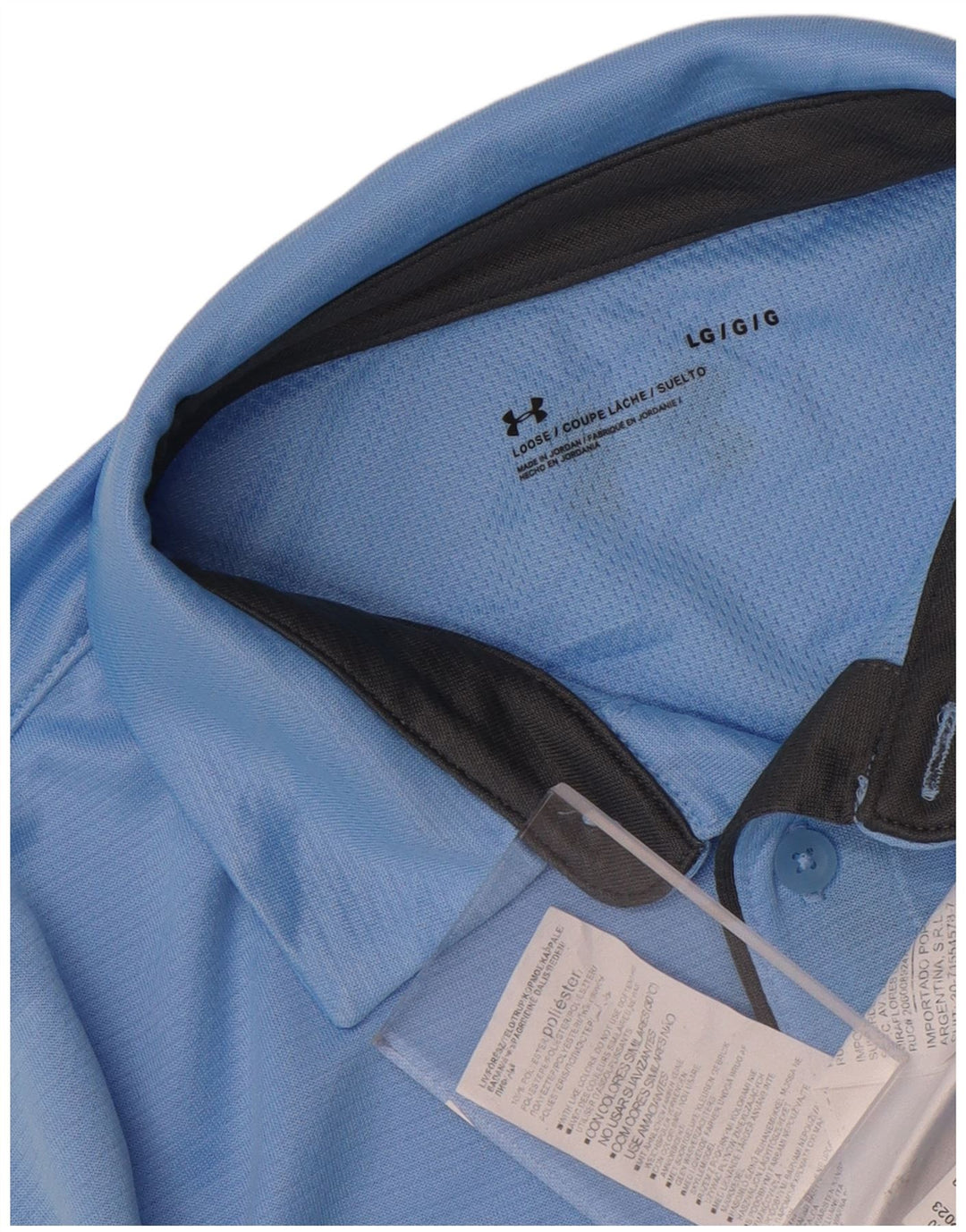 Tricou polo Under Armour pentru bărbați, mare, albastru, poliester