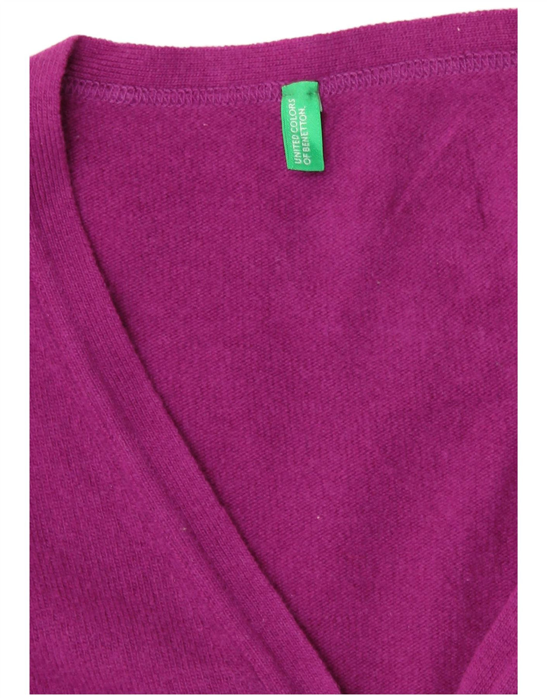 Pulover cardigan pentru femei Benetton UK 8 Small Purple Wool