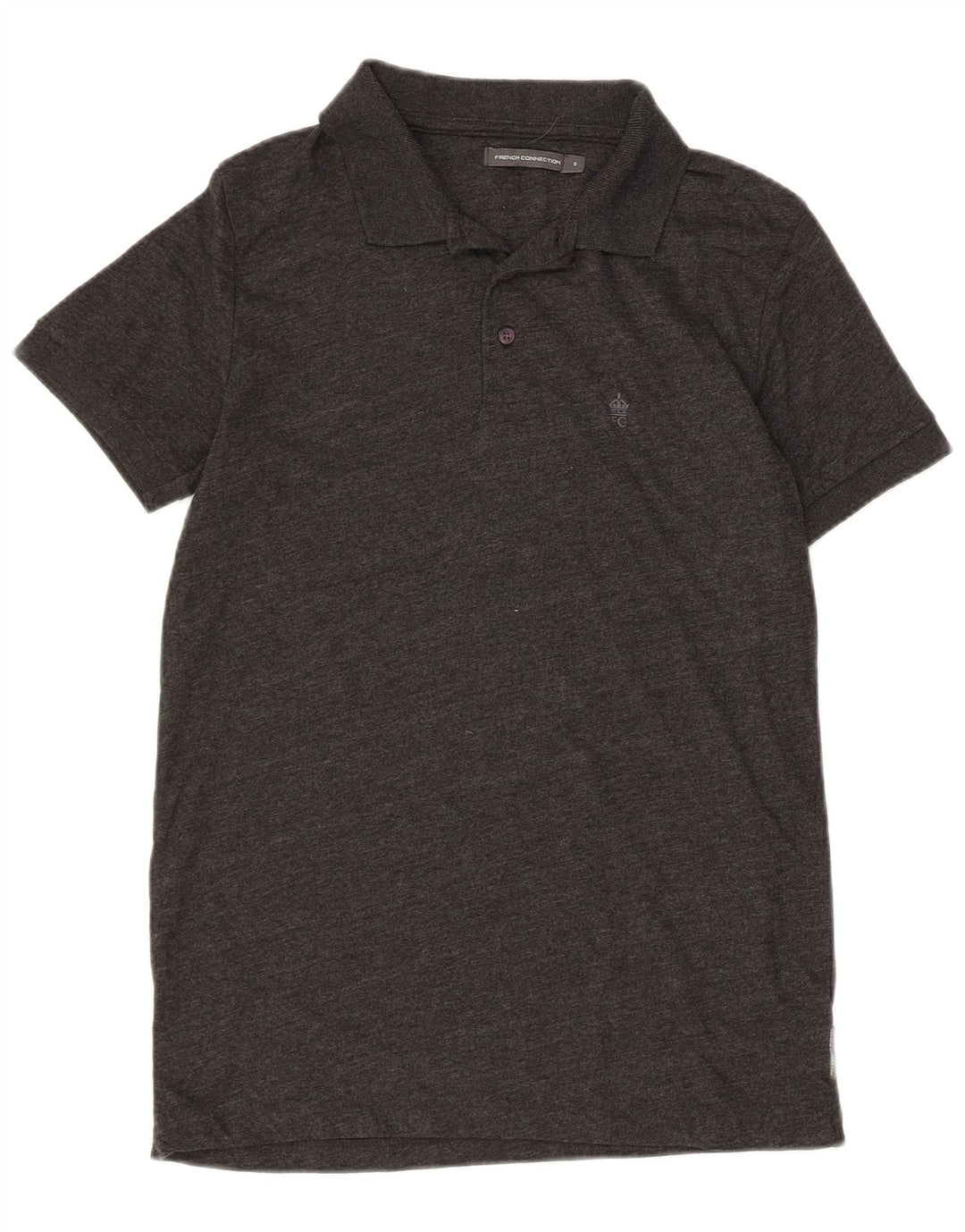 Tricou polo pentru bărbați French Connection, bumbac gri mic