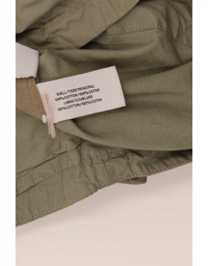Jachetă parka cu glugă Superdry pentru femei UK 12, bumbac kaki mediu