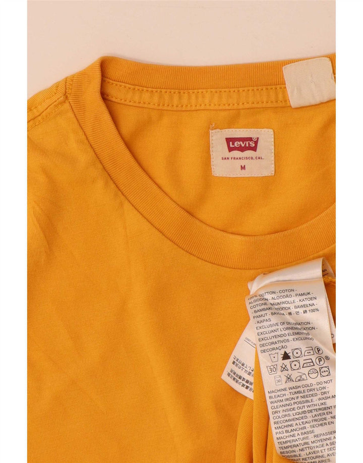 Tricou pentru bărbați Levi's Top din bumbac galben mediu
