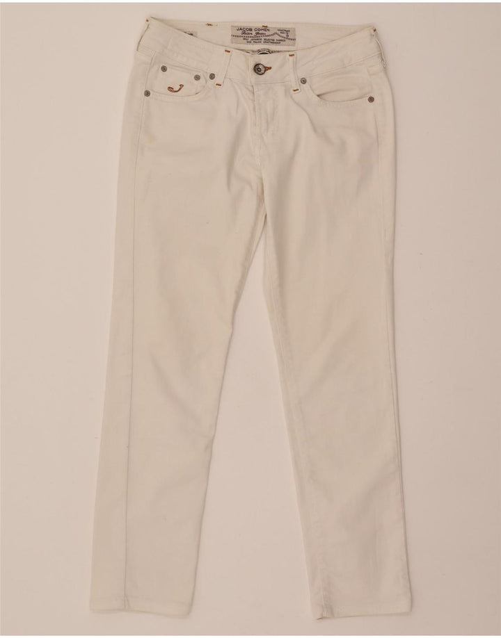 JACOB COHEN Womens Slim Jeans W29 L28 White Cotton Vintage Jacob Cohen and Second-Hand Jacob Cohen from Messina Hembry 