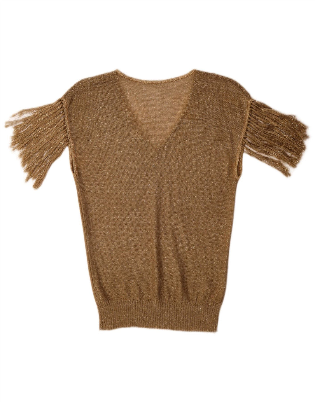 Bluză Vintage pentru femei UK 10 Small Gold