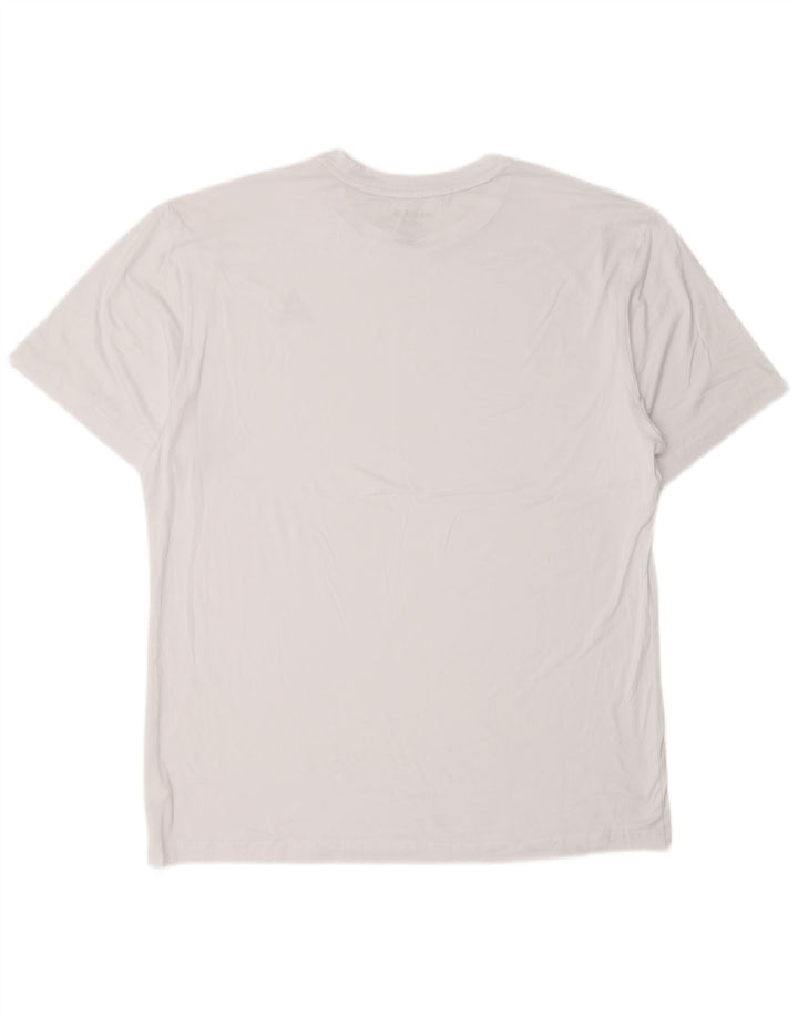 Tricou REEBOK pentru bărbați Top mare din poliester alb