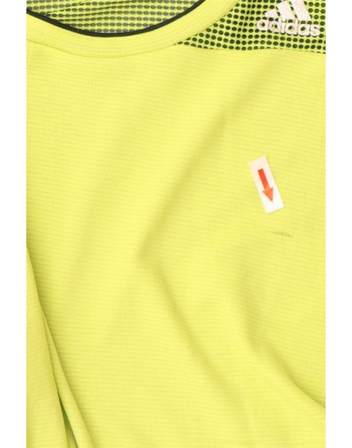 Tricou Adidas Climacool pentru bărbați Top mare poliester verde