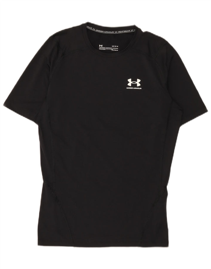 Tricou de compresie Under Armour pentru bărbați Top mare din poliester negru