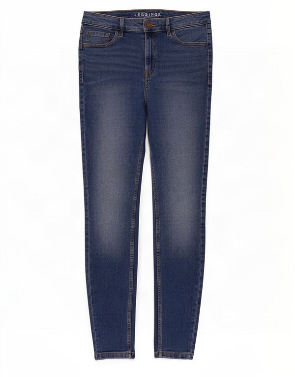 Blugi jegging pentru femei Marks & Spencer UK 12 Medium L30 L30 Bumbac albastru