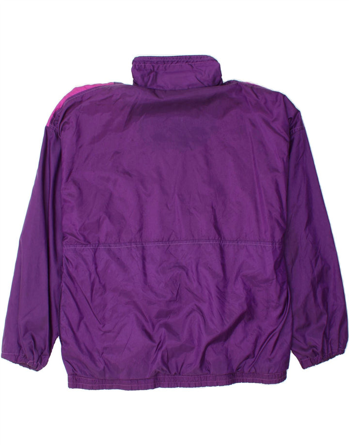 ACTIVE Womens Tracksuit Top Jacket UK 20 2XL Purple Colourblock Polyamide Vintage Active and Second-Hand Active from Messina Hembry 