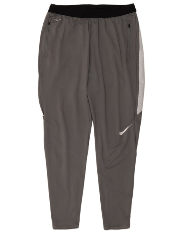 Pantaloni de trening Nike Dri Fit pentru bărbați, mari, gri, poliester color bloc