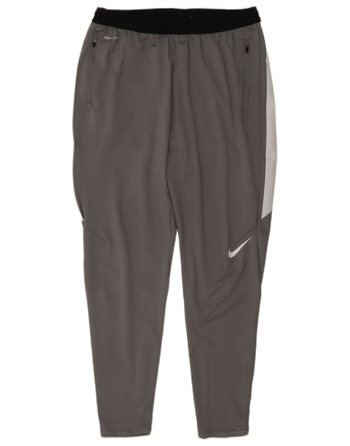 Pantaloni de trening Nike Dri Fit pentru bărbați, mari, gri, poliester color bloc