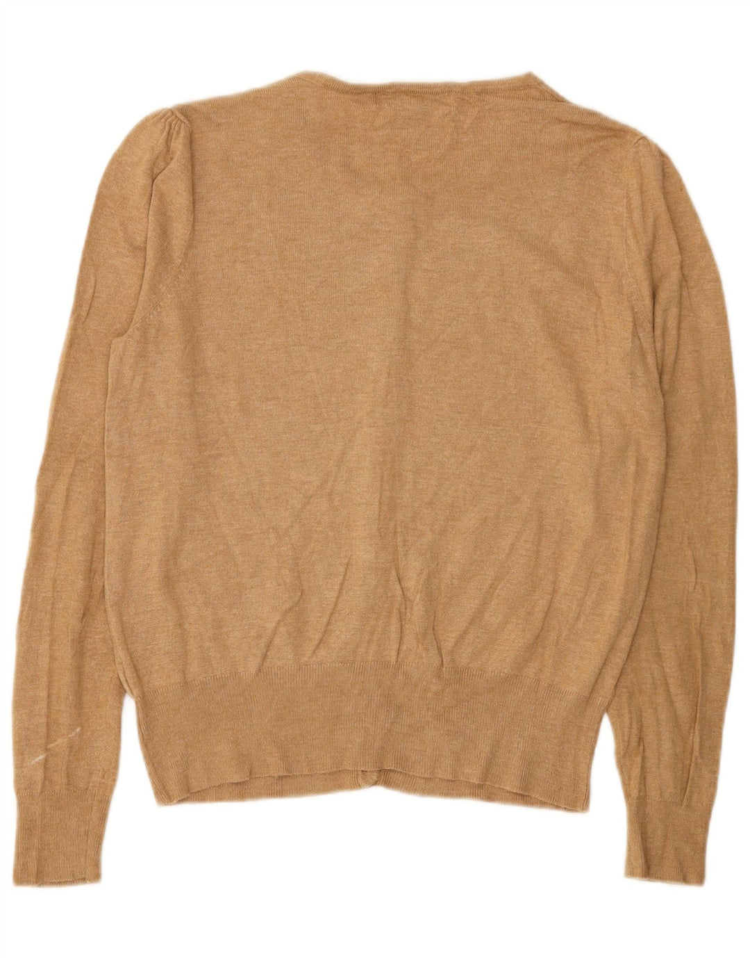 Pulover cardigan pentru femei Marks & Spencer UK 14 mare, bej, viscoză