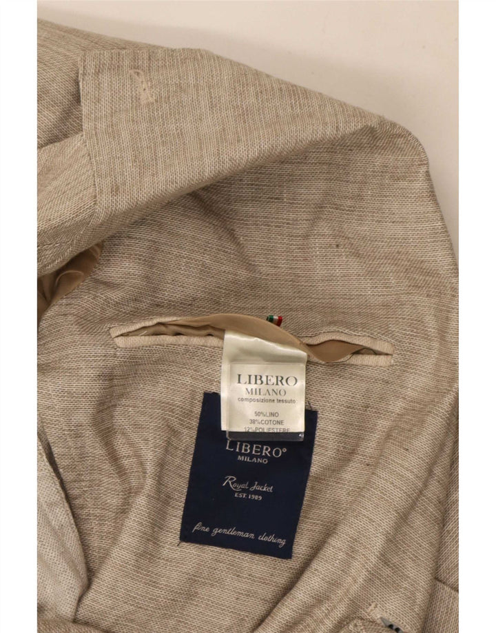 Jachetă Blazer pentru bărbați Libero cu 2 nasturi IT 48 Medium Bej In