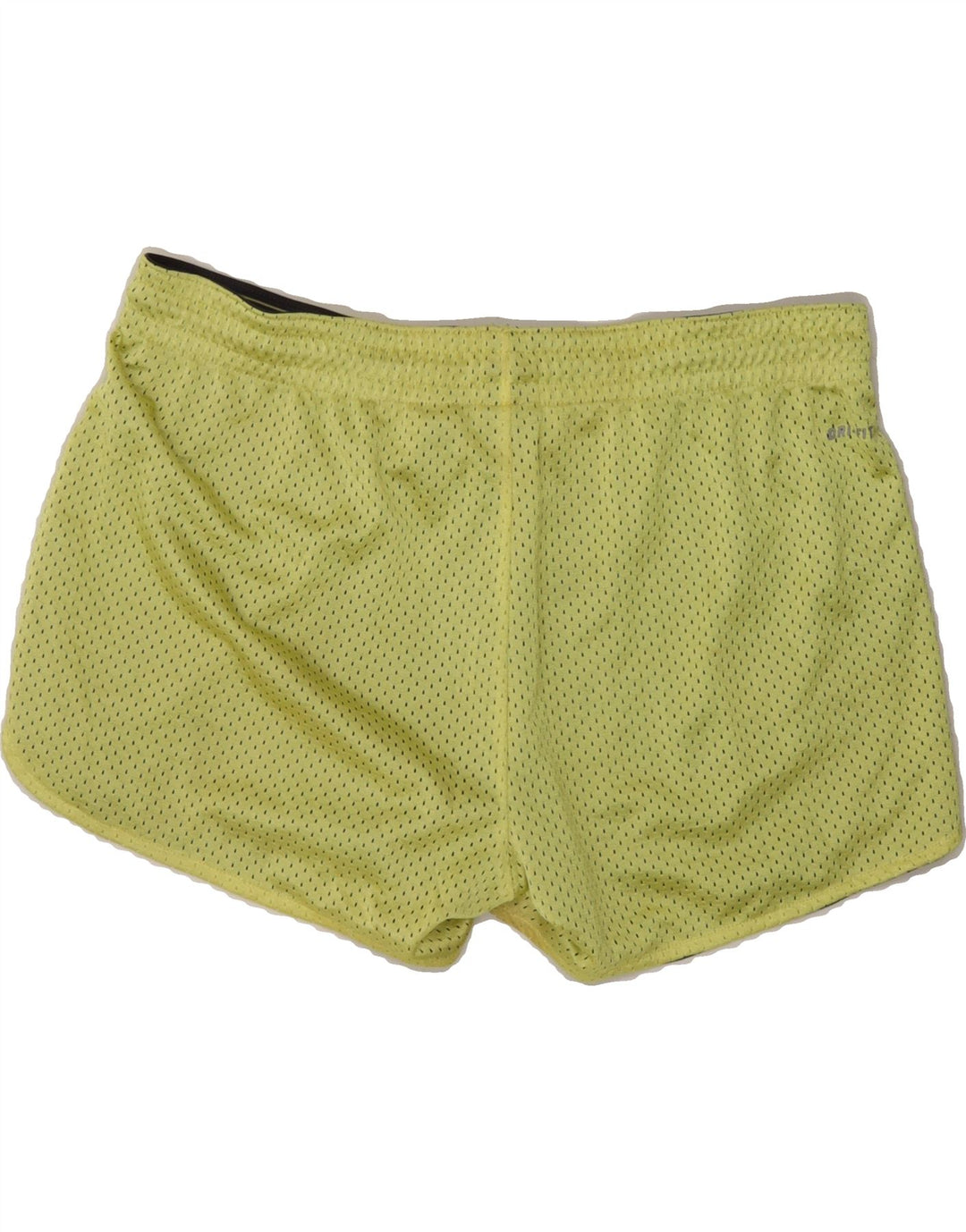 NIKE Womens Dri Fit Sport Shorts US 8/10 Medium  Yellow Polyester Vintage Nike and Second-Hand Nike from Messina Hembry 