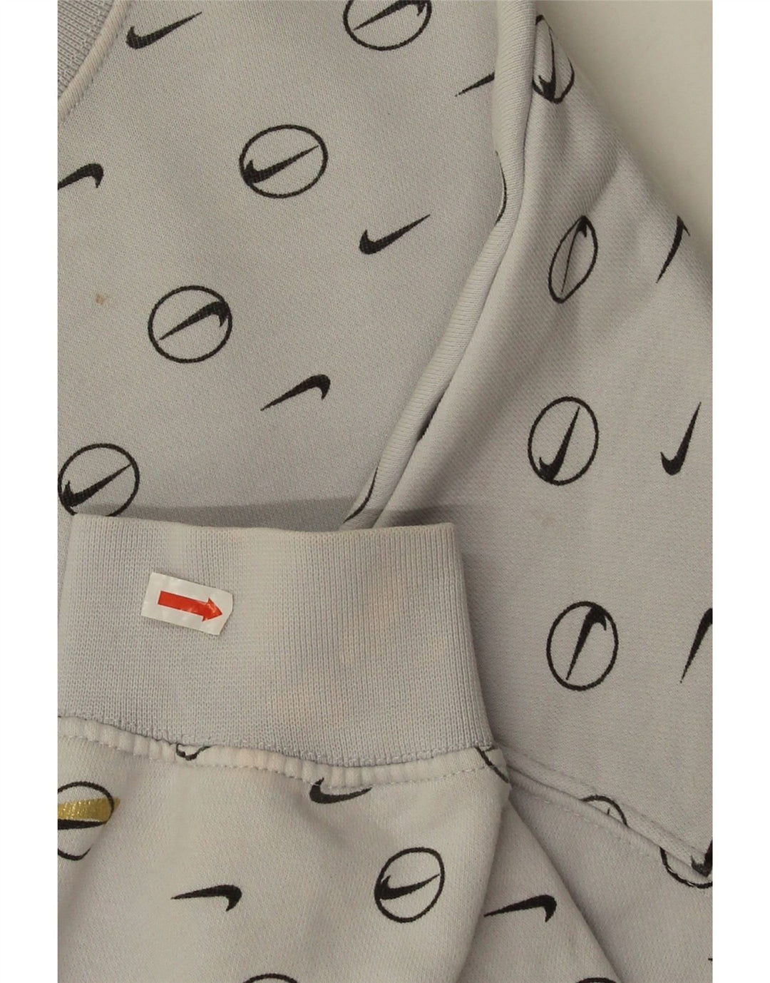 Pulover pentru femei Nike Oversized Crop Graphic Pulover UK 10 Mic Gri